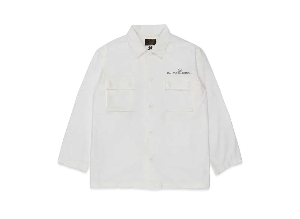WACKO MARIA Jean-Michel Basquiat / Army Shirt "White"
