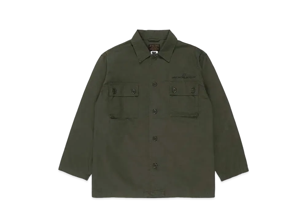 WACKO MARIA Jean-Michel Basquiat / Army Shirt "Khaki"