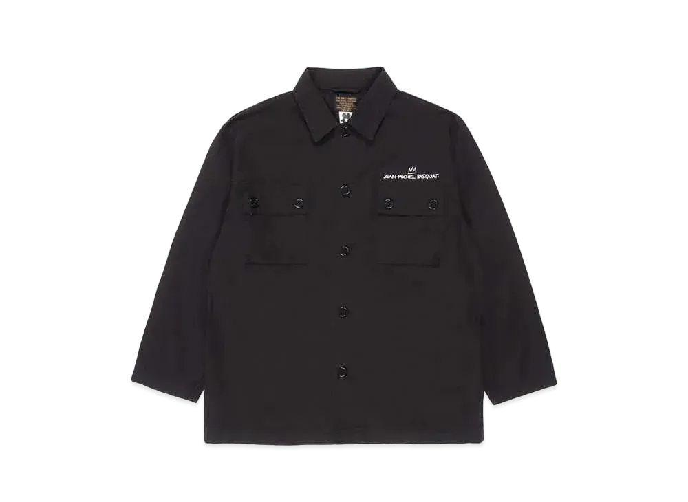 WACKO MARIA Jean-Michel Basquiat / Army Shirt "Black"