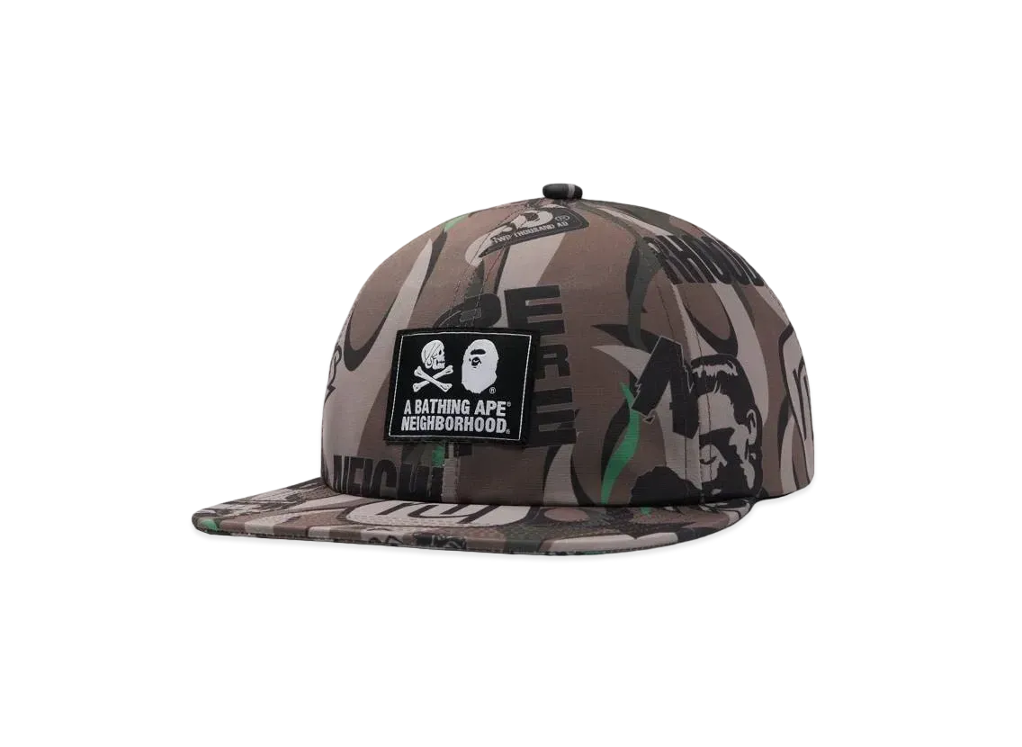 A BATHING APE x NEIGHBORHOOD Cap "Green"