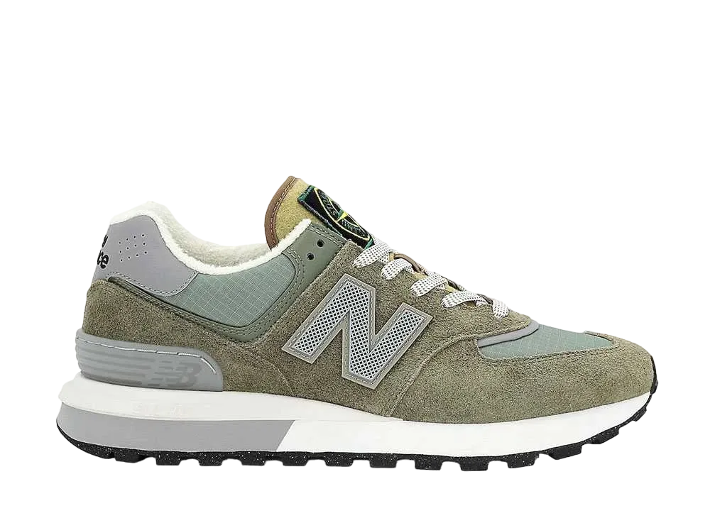Stone Island × New Balance 574 Legacy "Green"