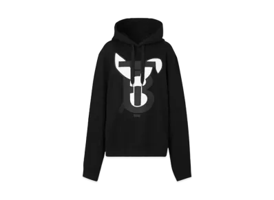 Burberry Rabbit Print Cotton Hoodie "Black"