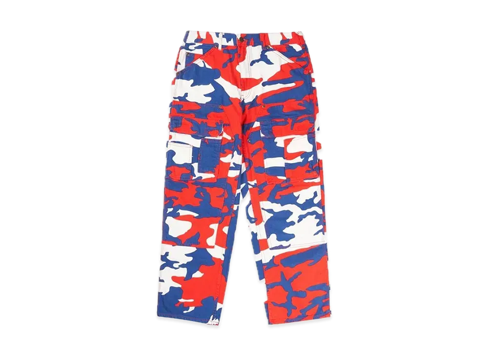 Supreme Double Knee Denim Utility Pant "Red Camo"