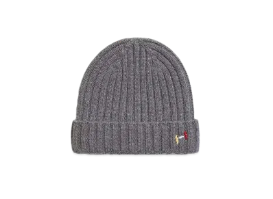 Hermes H Torsade Cuir Beanie "Gris"