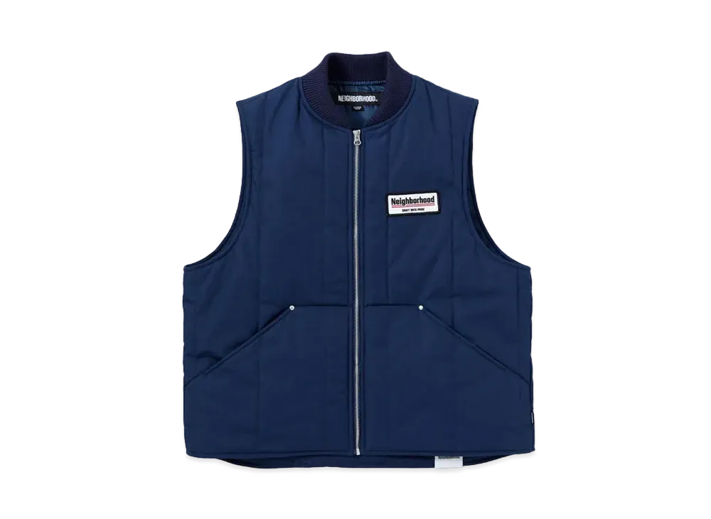 NEIGHBORHOOD Padded Work Vest "Navy"