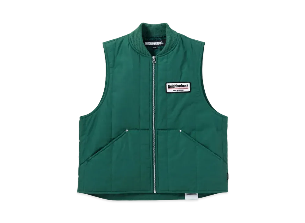 NEIGHBORHOOD Padded Work Vest "Green"
