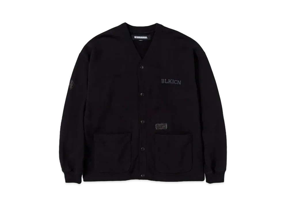 NEIGHBORHOOD BI Sweatcardigan LS "Black"