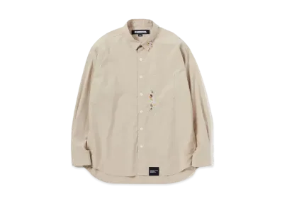 NEIGHBORHOOD Drip Embroidery Shirt LS "Beige"