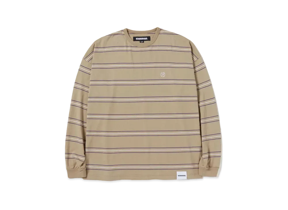 NEIGHBORHOOD Border Crewneck LS "Sand"