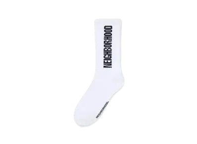NEIGHBORHOOD CI Logo Socks "White"