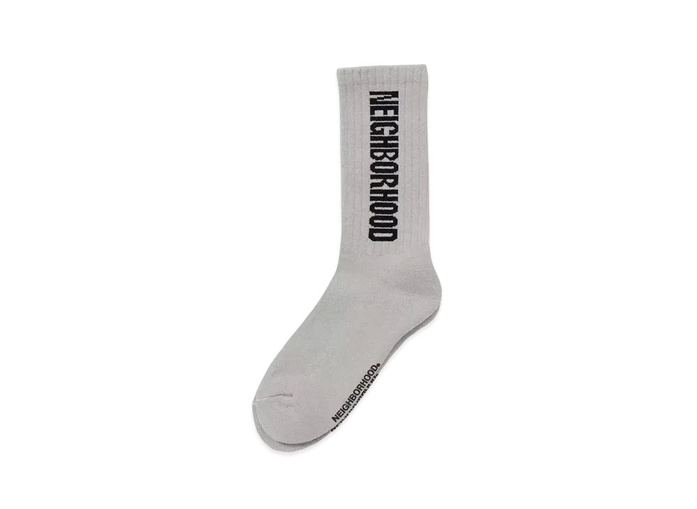 NEIGHBORHOOD CI Logo Socks "Gray"