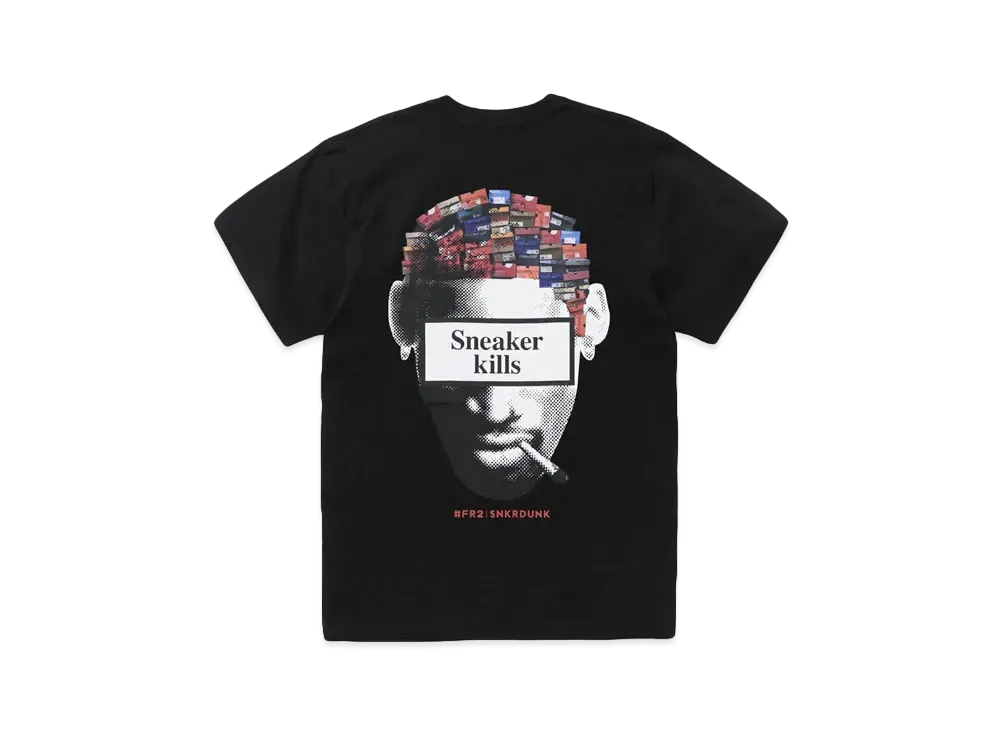 SNKRDUNK collaboration with #FR2 Pot-man T-shirt "Black"