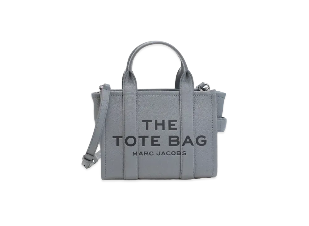Marc Jacobs The Leather Tote Bag Mini "Wolf Grey"