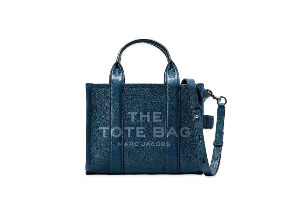 Marc Jacobs The Leather Tote Bag Mini "Blue Sea"