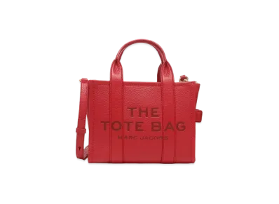 Marc Jacobs The Leather Mini Tote Bag "True Red"