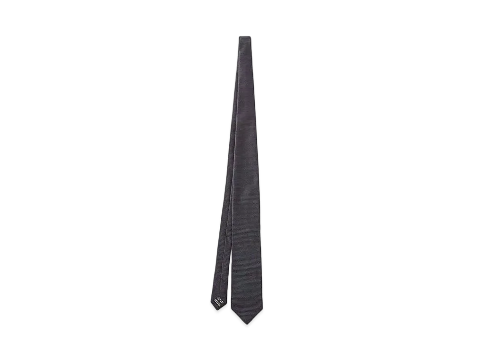 TOM FORD Striped Jacquard Silk Tie "Navy"