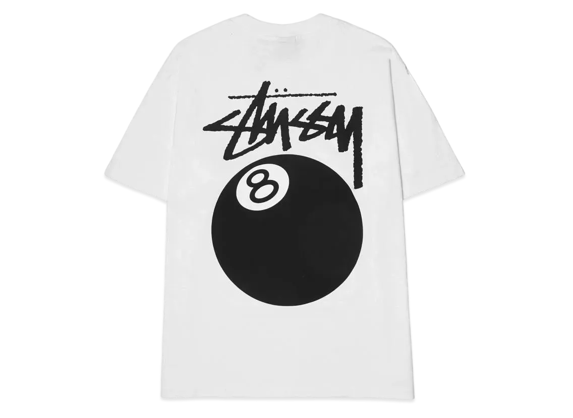 ステューシー 8 ボール ピグメント ダイ Tシャツ "ナチュラル"