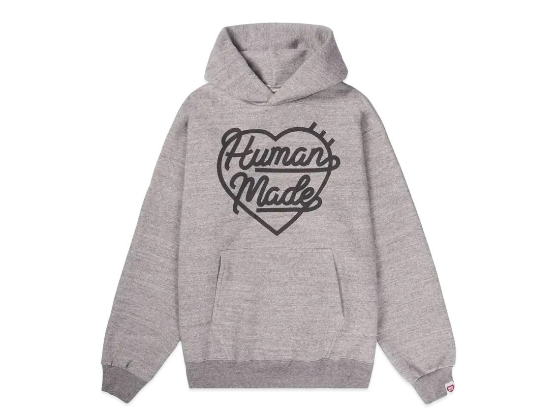 HUMAN MADE HEART SWEAT HOODIE "Grey"