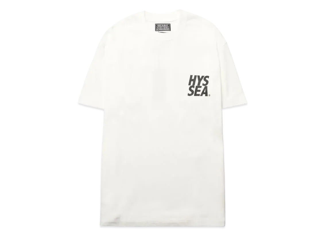 WIND AND SEA x HYSTERIC GLAMOUR Tee "White"