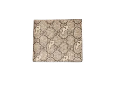PALACE GUCCI GG-P Supreme Bi-fold Wallet "Beige"