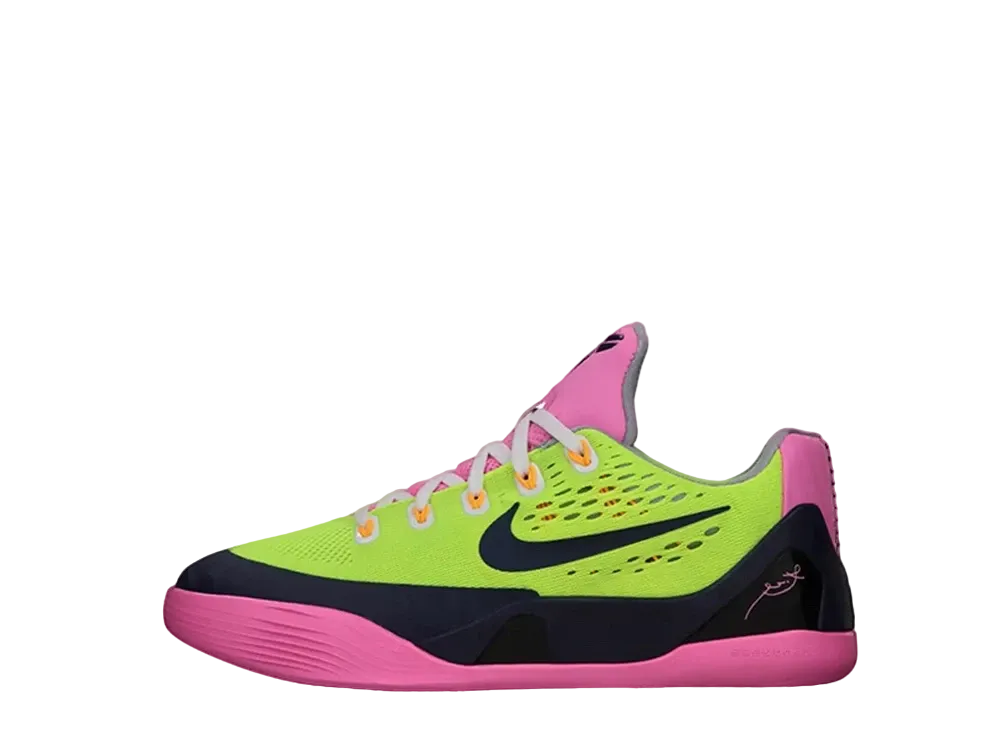 Nike GS Kobe 9 EM "Volt/Navy Pink"