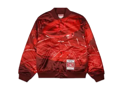 Supreme / Mitchell & Ness Stadium Satin Varsity Jacket "Red"