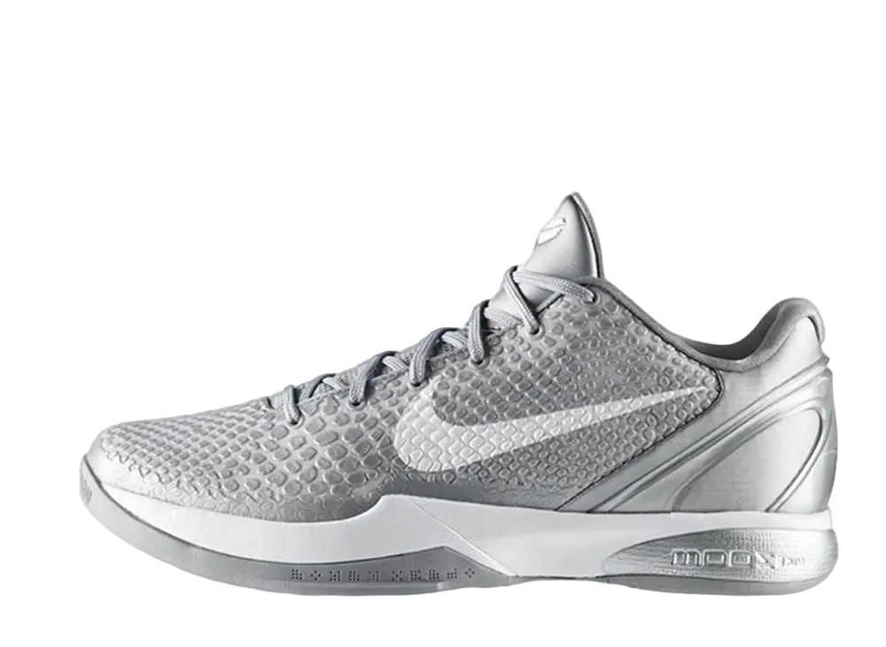 Nike Kobe 6 "Metallic Silver/White"