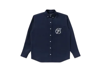 Black Eye Patch B Emblem Oxford Shirt "Navy"