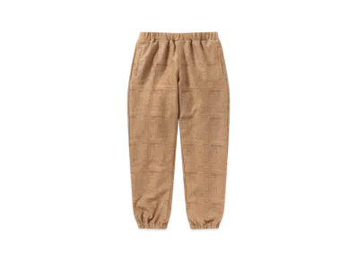 Black Eye Patch Priority Label Fake Suede Track Pants "Brown"