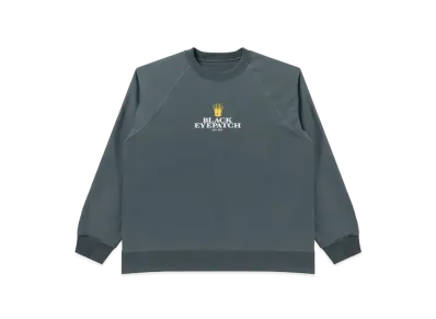 Black Eye Patch Royal Crown Logo Crew Sweat "Dark Green"