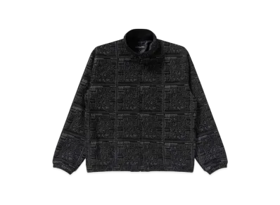 Black Eye Patch Priority Label Fake Suede Track Jacket "Black"
