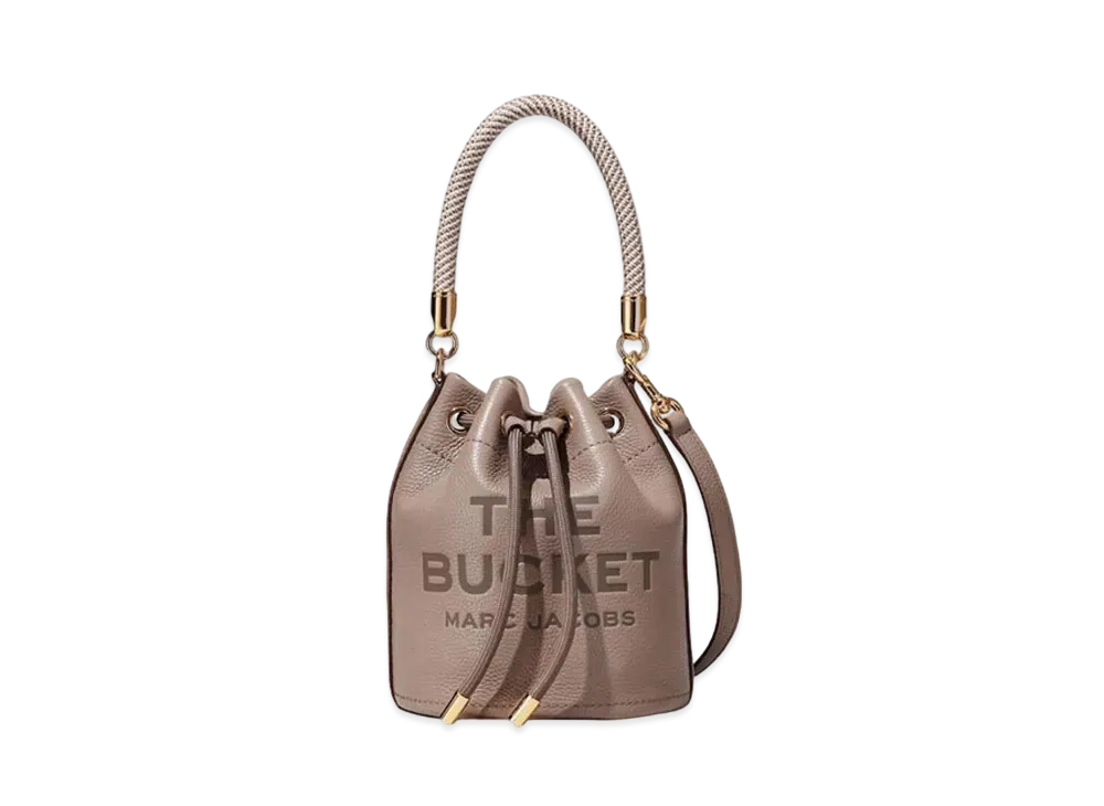 Marc Jacobs The Leather Bucket Bag "Cement"