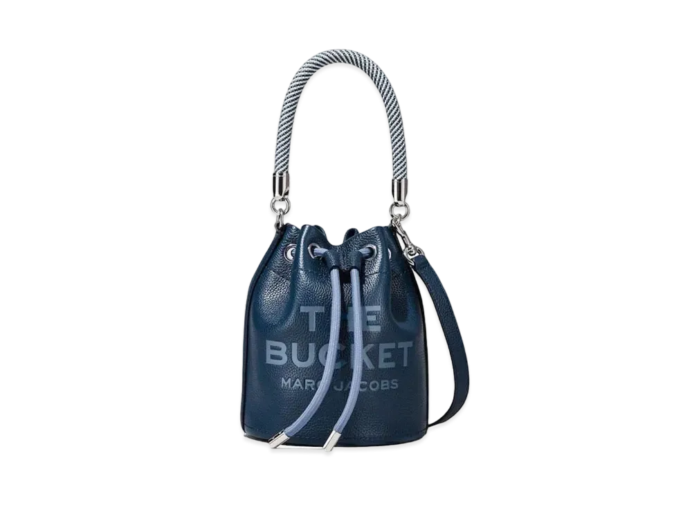 Marc Jacobs The Leather Bucket Bag "Blue Sea"