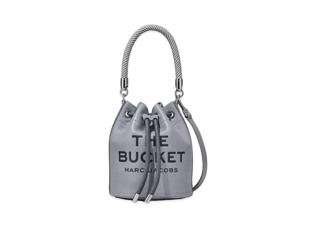 Marc Jacobs The Leather Bucket Bag "Wolf Grey"