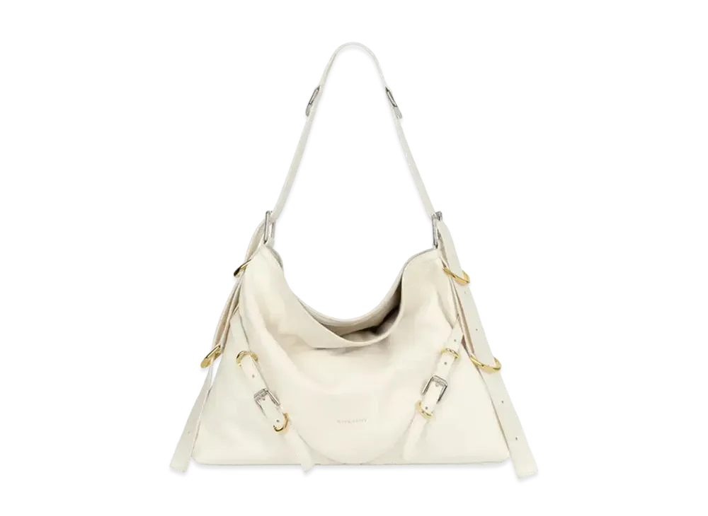 GIVENCHY Medium Voyou Bag In Leather "Ivory"