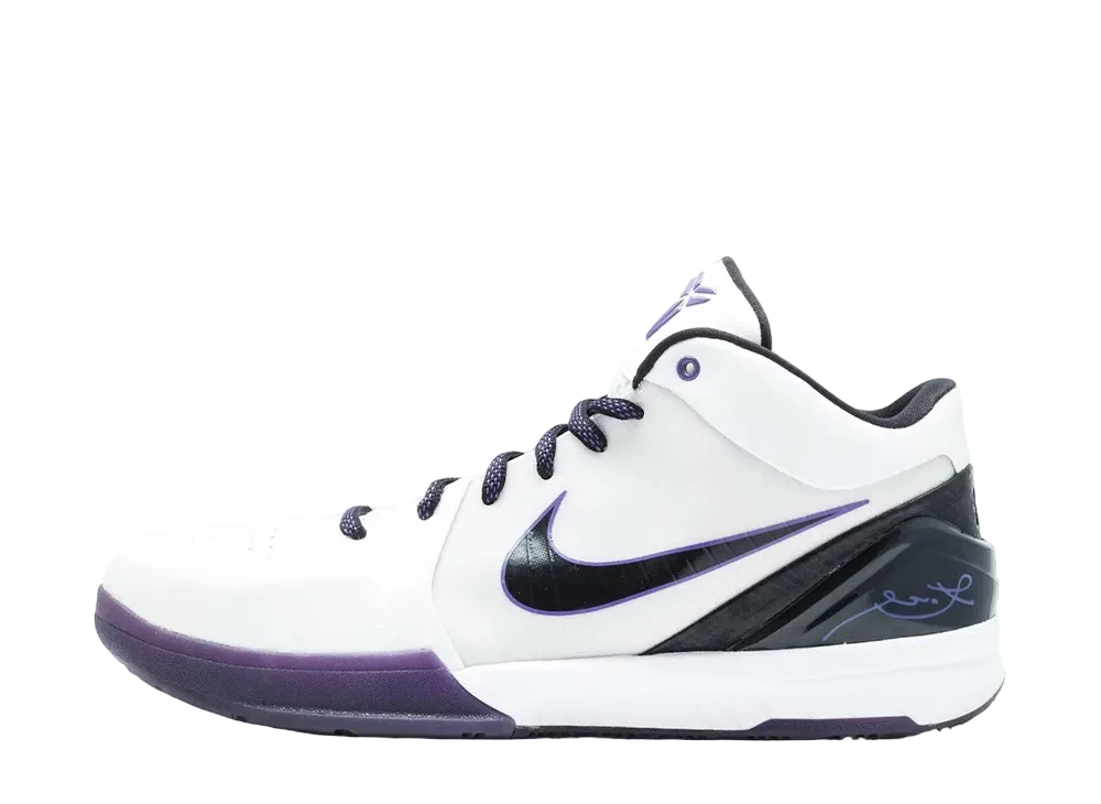 ナイキ コービー 4 インライン "ホワイト/ブラック バーシティ パープル"