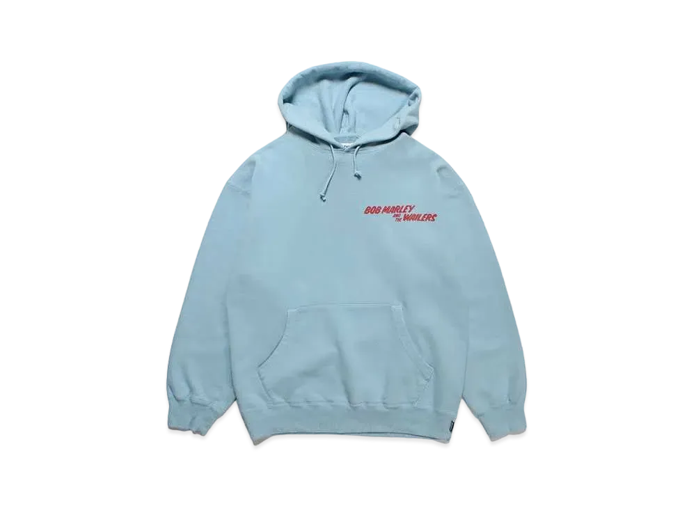 WACKO MARIA Bob Marley / Middle Weight Hooded Sweat Shirt "Light Blue"
