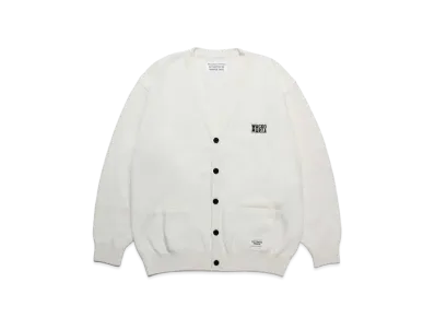 WACKO MARIA Classic Knit Cardigan "White"