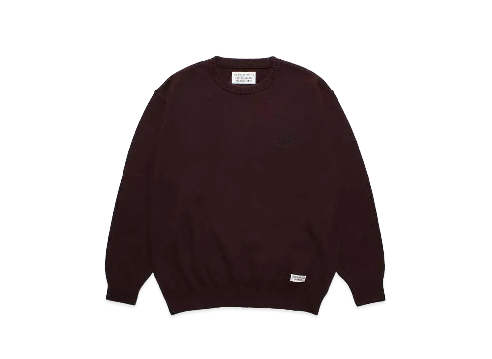 WACKO MARIA Classic Knit Sweater "Burgundy"