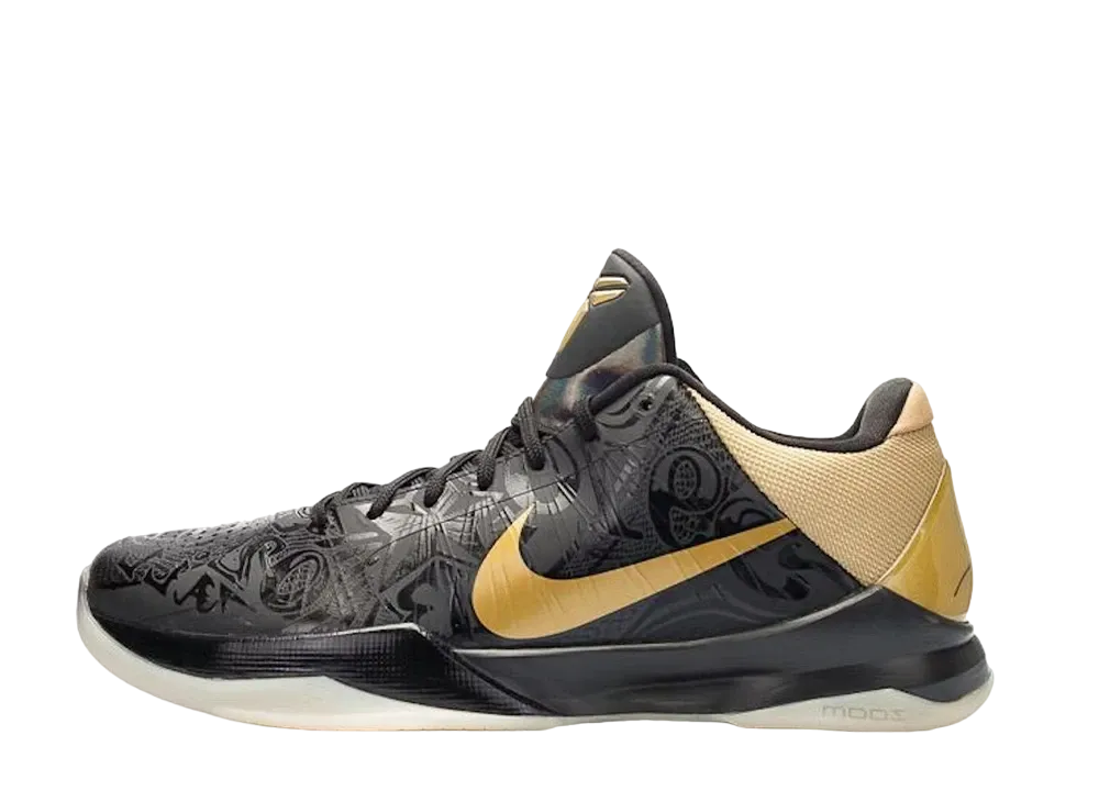 ナイキ コービー 5 ビッグ ステージ アウェイ "ブラック/メタリック ゴールド"