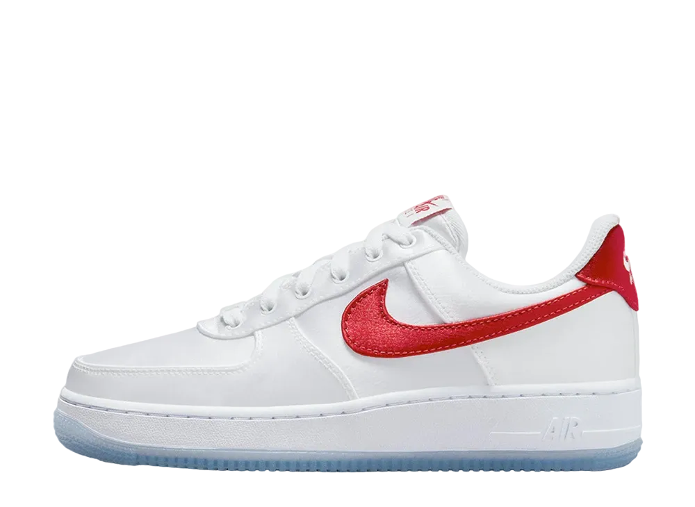 Nike Air Force 1 Low Satin "White/Red"