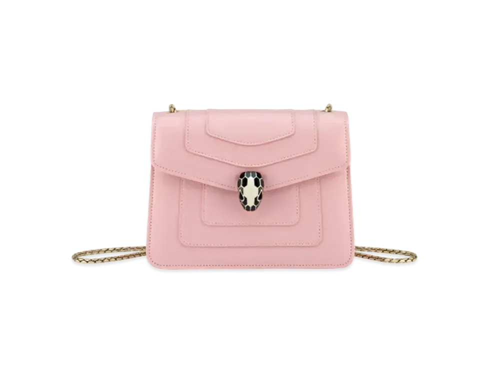 BVLGARI Serpenti Forever Crossbody Bag "Primrose Quartz Pink"