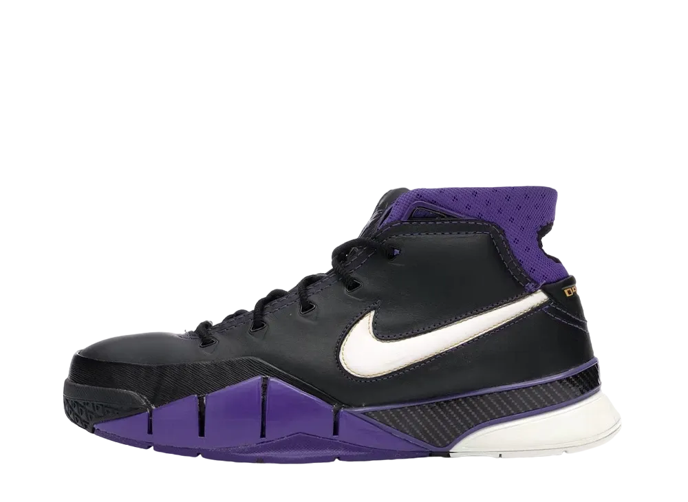 Nike Kobe 1 Blackout "Black/Wihte Varsity Purple"
