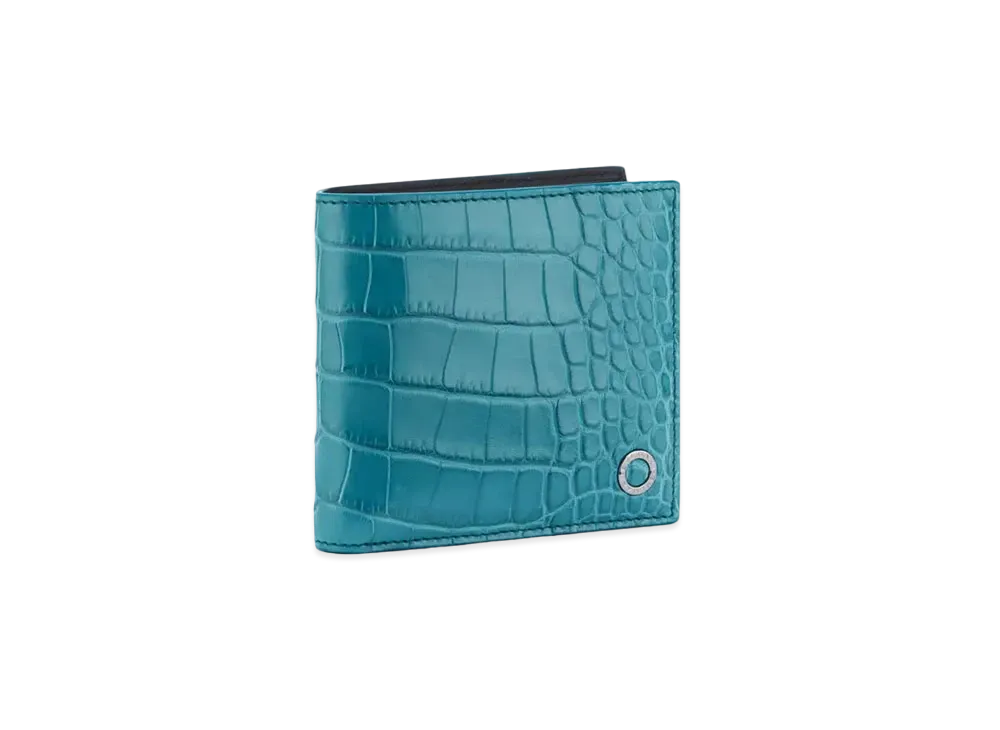 BVLGARI Bvlgari Man Compact Wallet Japan Exclusive "Cerulean Topaz Light Blue"
