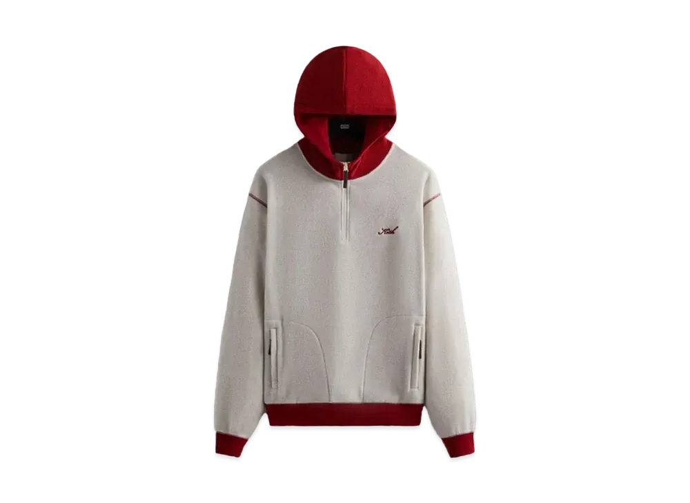 Kith Coleman Quarter Zip Hoodie "Oatmeal"