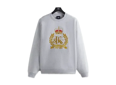 Kith Crest Crewneck "Light Heather Grey"