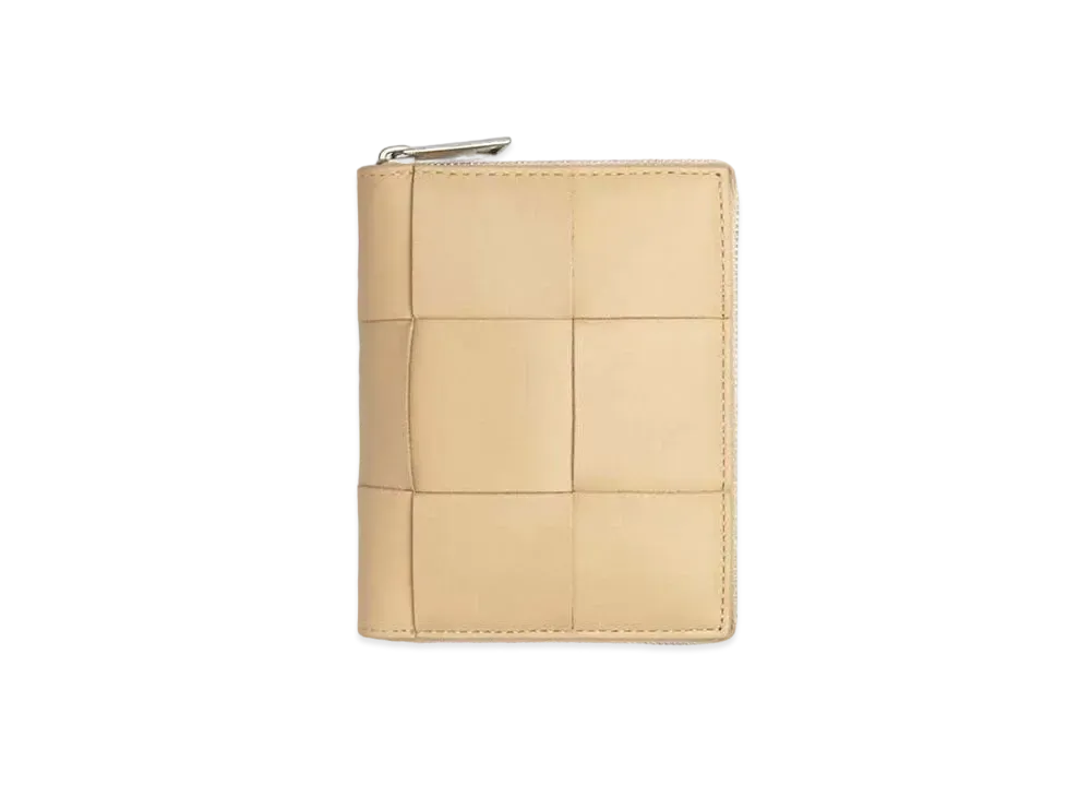 Bottega Veneta Zip Around Wallet "Porridge"