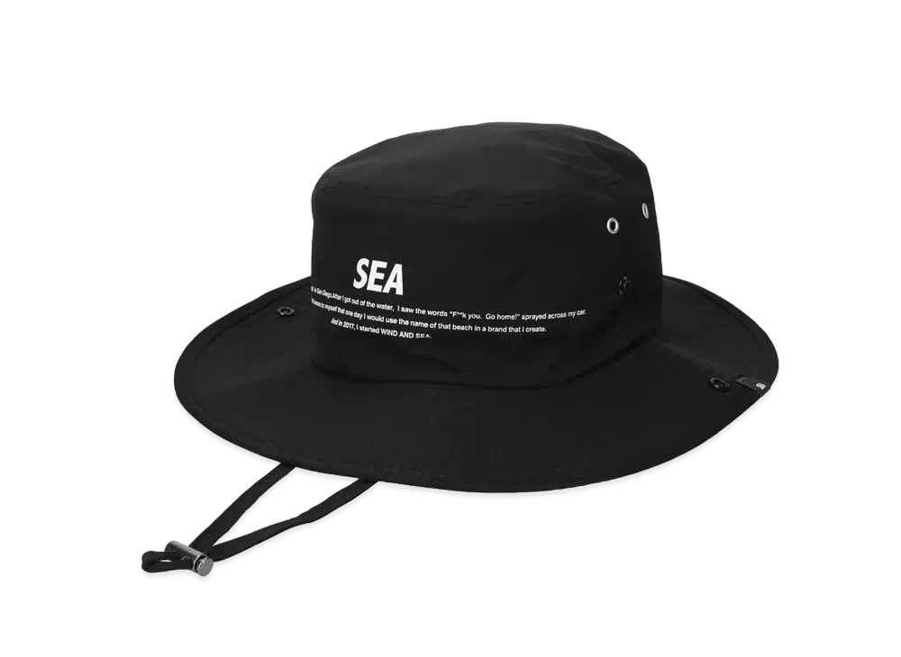 WIND AND SEA Nylon Switch Tech Boonie Hat "Black"
