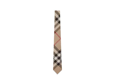 Burberry Classic Cut Check Silk Tie "Archive Beige"