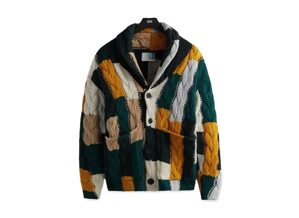 Kith Patchwork Cable Becker Cardigan "Stadium"